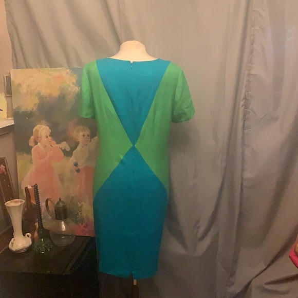 Retro color block dress - Picture 2 of 3